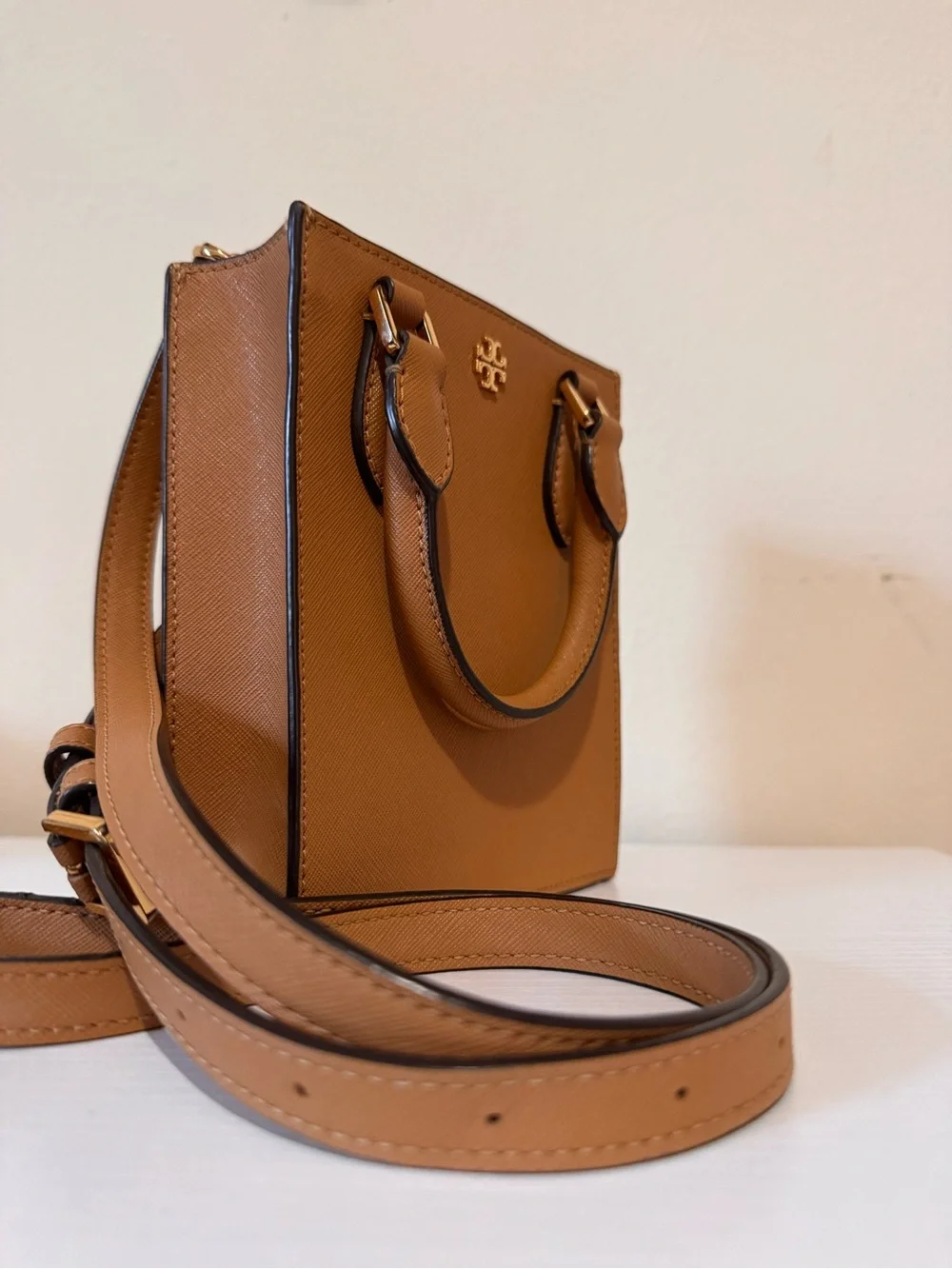 Tory Burch Emerson Mini Shopper Tote Crossbody Shoulder Bag